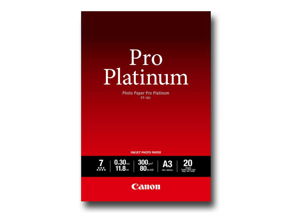 01c30844-3249-4f3e-9375-aaa78f9614a3 Canon Photo Paper Pro Platinum - fotografski papir - 20 listov - A3 - 300 g/m² - slika 1