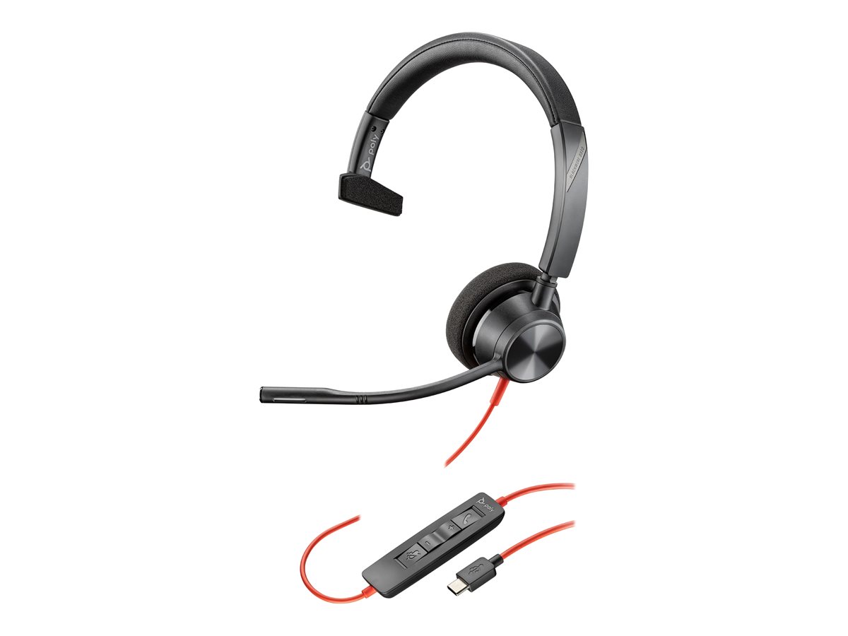 04ff6f35-0f97-4147-b22f-068da7a1b880 HP Poly Blackwire 3310 - slušalke - USB-A - slika 1