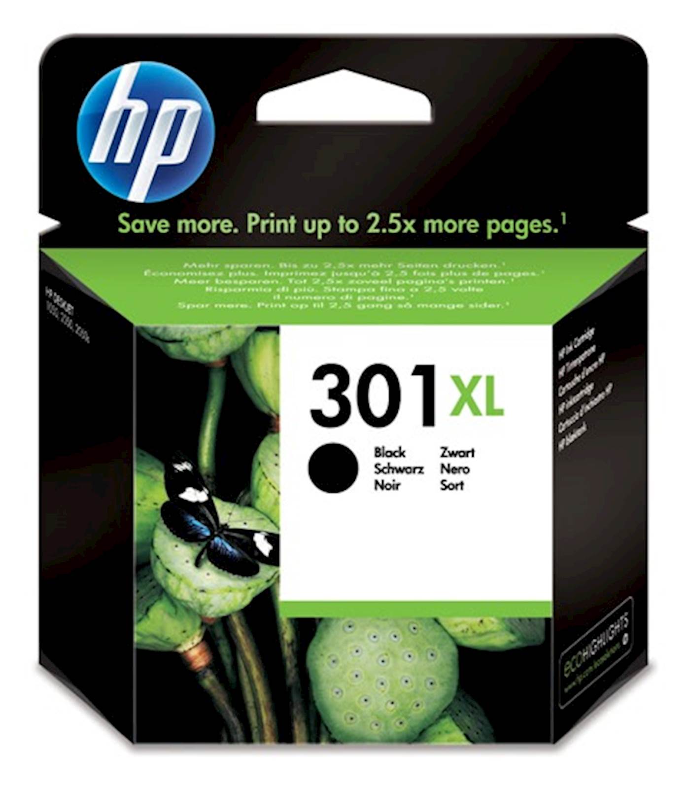 097831 HP 301XL - High Performance - črna - originalna - kartuša s črnilom - slika 1