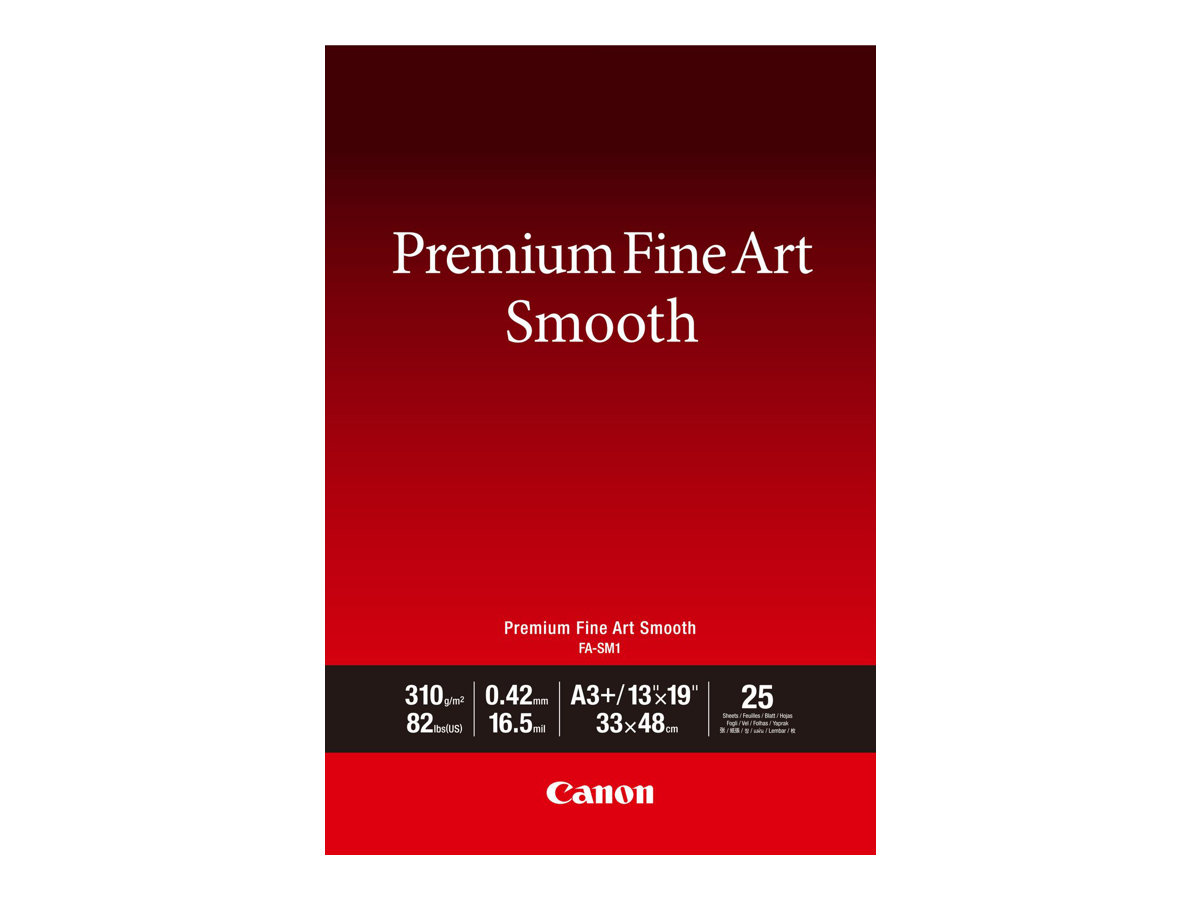 0a7abf4f-b352-4f73-8397-45835e80a4e0 Canon Premium Fine Art Smooth FA-SM1 - fotografski papir - gladek - 25 listov - A3 Plus - 310 g/m² - slika 1