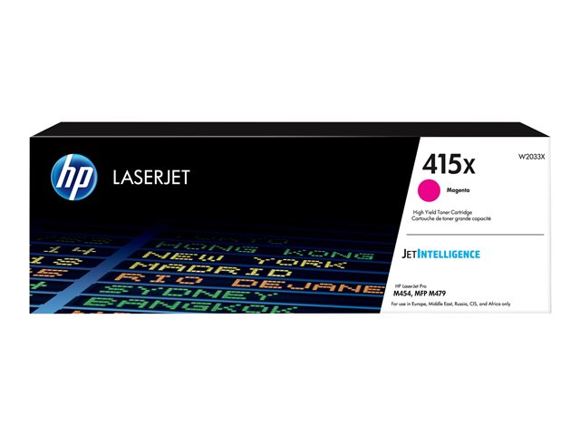 0d363548-5aa9-48b0-9fde-7aeb3e59126d HP 415X - visok izkoristek - škrlatna - originalna - LaserJet - kartuša s tonerjem (W2033X) - slika 1