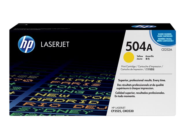 103a369e-6a68-412f-96ac-ac7fc7259390 HP 504A - rumena - originalna - LaserJet - kartuša s tonerjem (CE252A) - slika 1