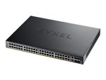 Zyxel XGS2220 Series XGS2220-54HP - stikalo - 48-vratni GbE L3 dostop, NebulaFLEX Cloud, s 6 10G navzgor - 54 vrat - Upravljano - nastavljivo na stojalo