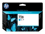 HP F9J67A Črnilo 728 Cyan 130 ml - slika 2