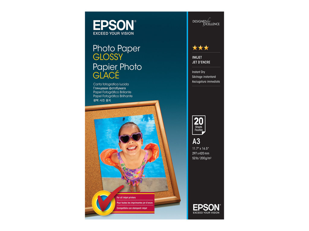 13d075d8-3dc4-47a1-a30e-2558f577abdc Epson - foto papir - sijajen - 20 listov - A3 - 200 g/m² - slika 1