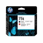 GLAVA HP MATTE ČRNA + CHROMATIC RDEČA 774 ZA DESIGN JET Z6810 - slika 3