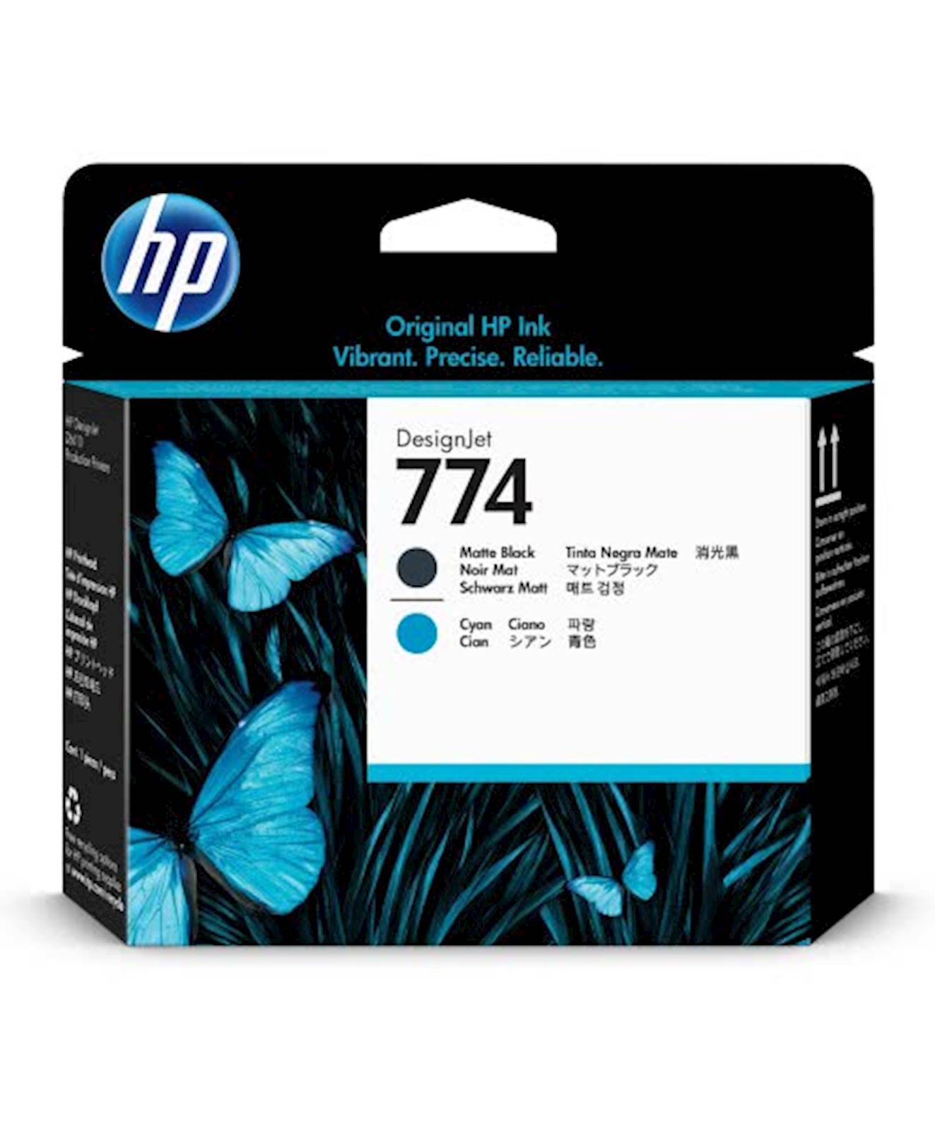 141103 HP P2W01A Tiskalna glava 774 Matte black in Cyan - slika 1