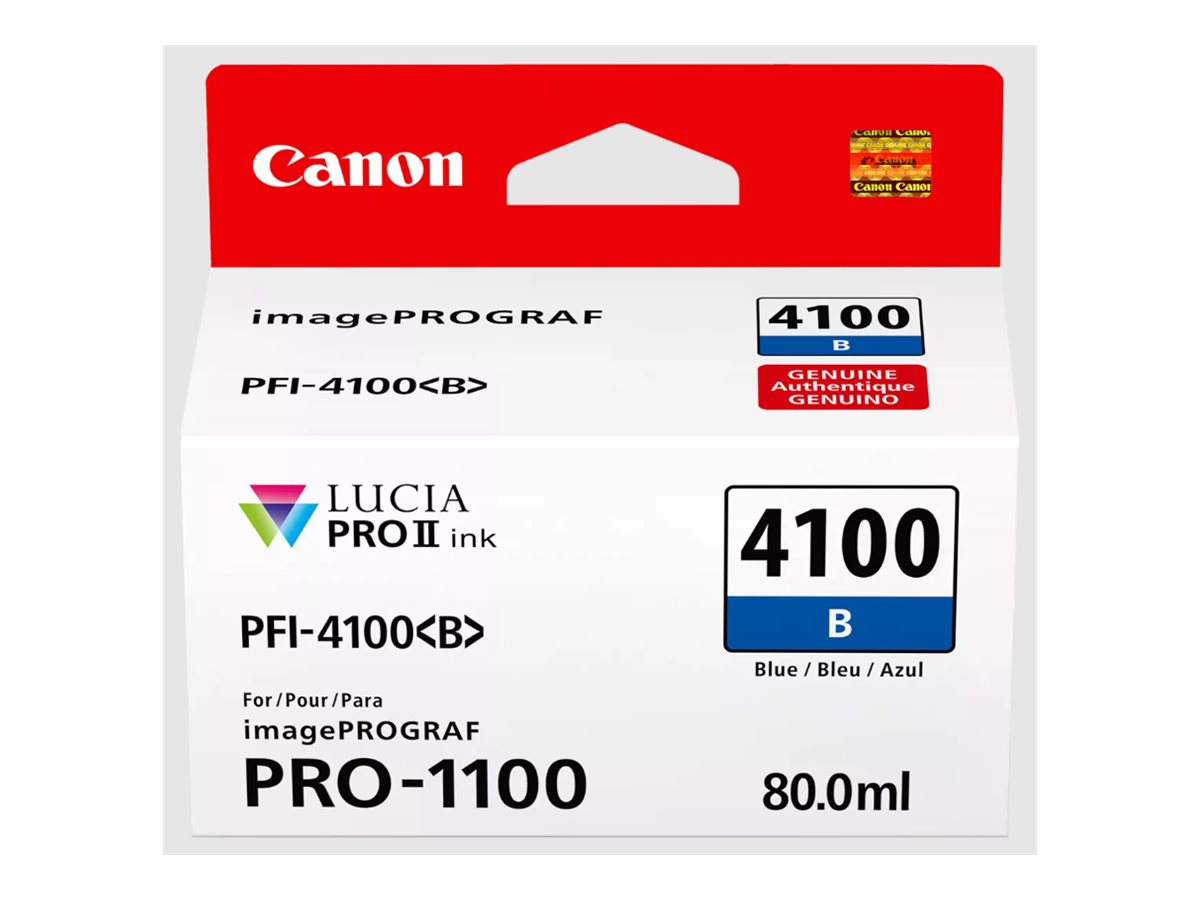 14a9a7a3-d6fe-4650-af78-7d4cdd045fbc Canon PFI-4100 B - modra - originalni - črnilni vložek - slika 1