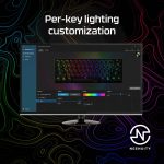 Tipkovnica HP HyperX Alloy Origins 60 RGB, manjši format, mehanična, HyperX Red, linear, US - slika 6