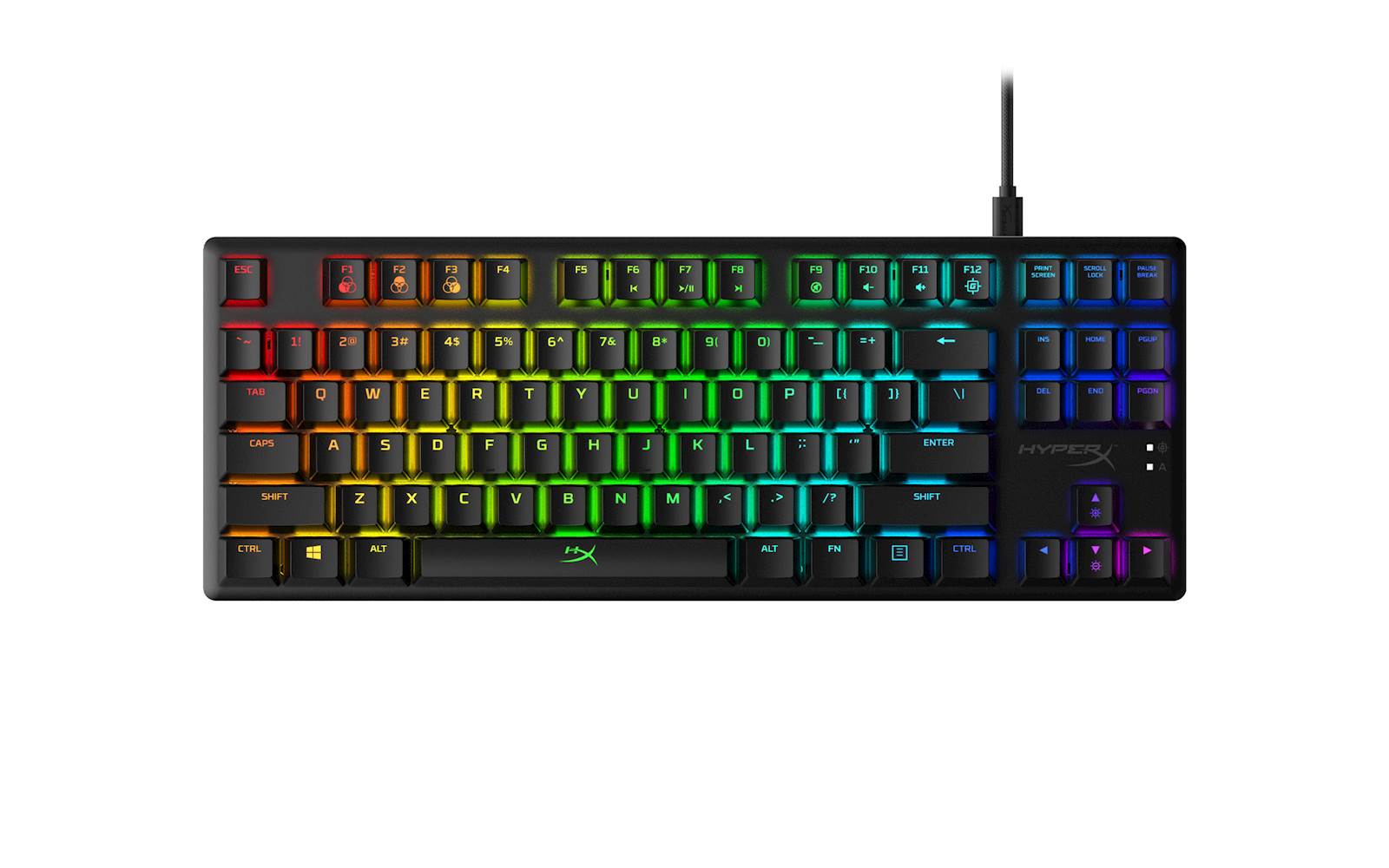 159467 Tipkovnica HP HyperX Alloy Origins Core RGB, mehanična, HyperX Aqua Switch, linear, US - slika 1