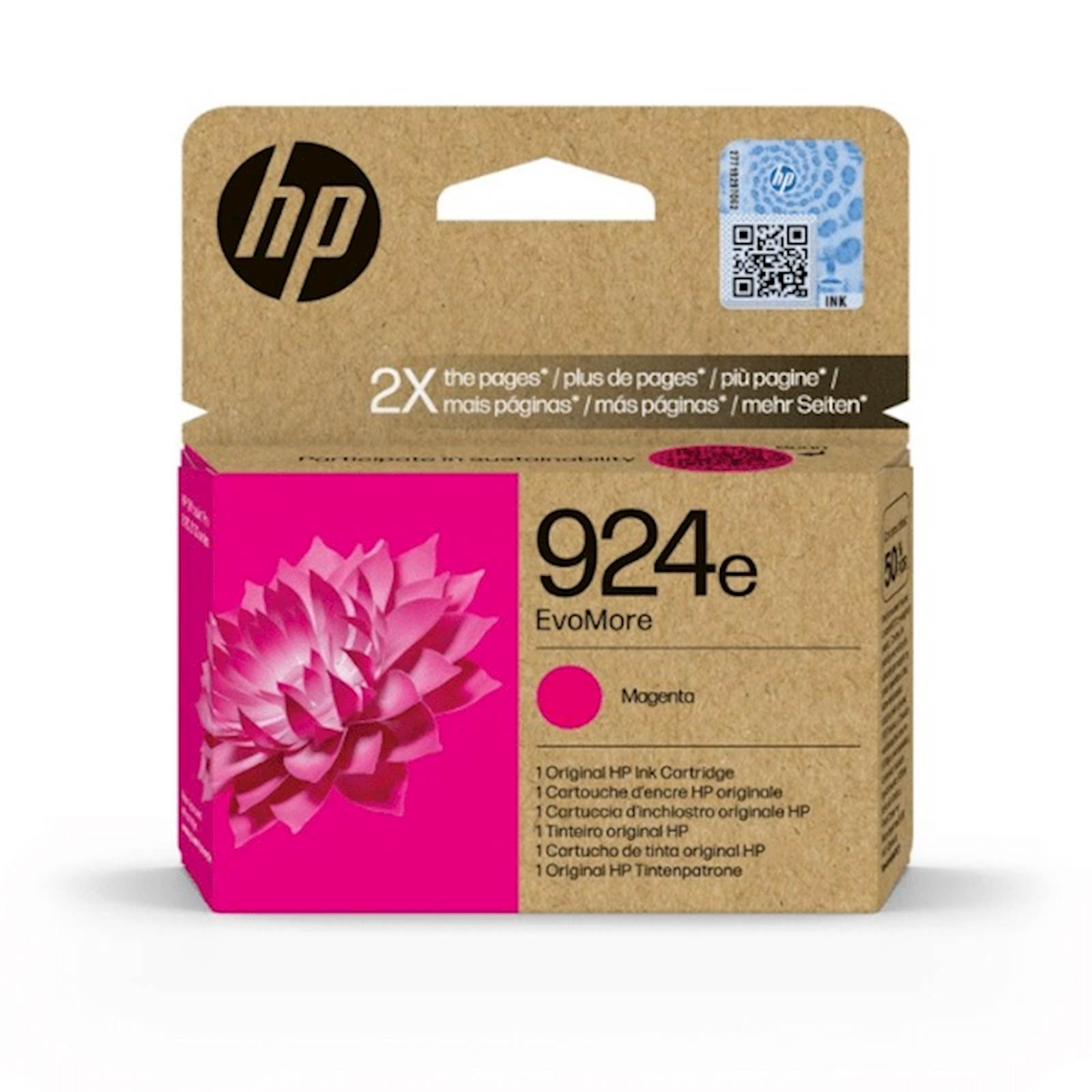 167472 ČRNILO HP MAGENTA 924e EvoMore za OfficeJet Pro 8120 series / 8130 series ZA 800 STRANI - slika 1