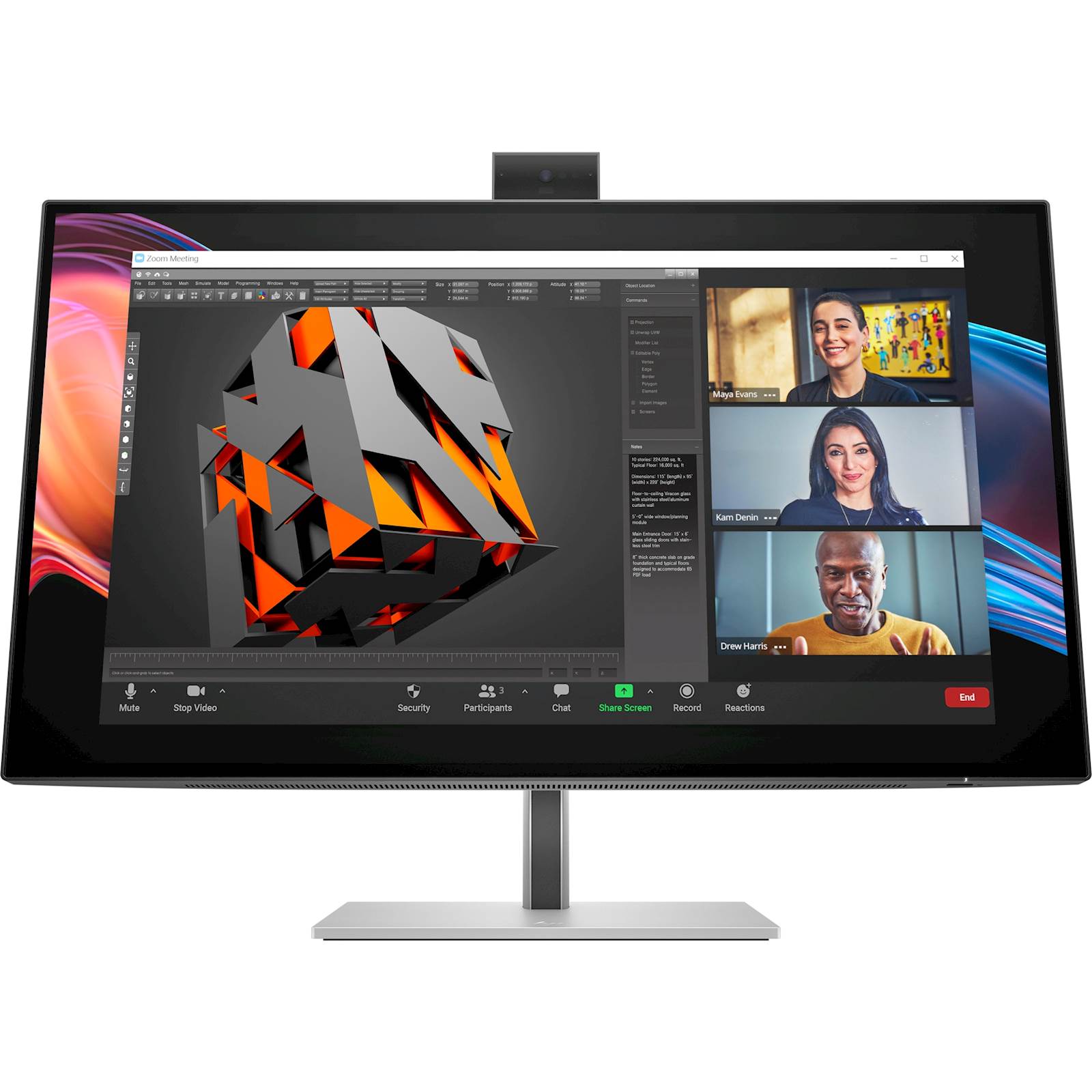167535 Monitor HP Series 7 Pro 27 4K Conferencing - 727pm - slika 1