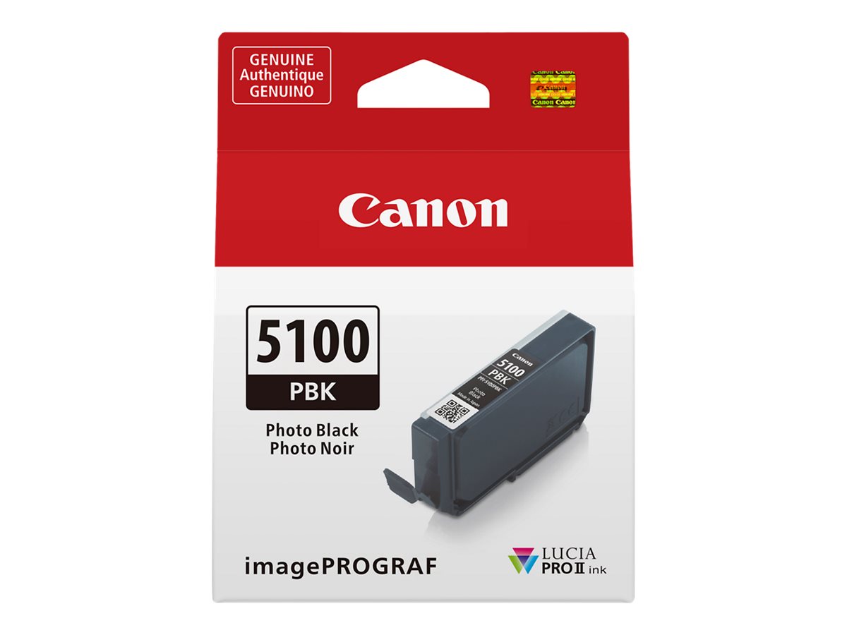 17ea1c1f-34de-43d5-a935-c95d7a494e12 Canon PFI-5100 PBK - fotografija črna - originalna - črnilni rezervoar - slika 1