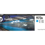 HP 973X - visok izkoristek - cian - original - PageWide - kartuša s črnilom