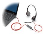 HP Poly Blackwire 3225 - slušalke - 3,5 mm priključek, USB-C - slika 2