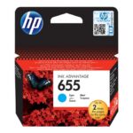 HP 655 - cian - original - kartuša s črnilom