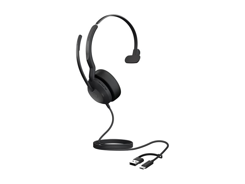1fae2fbb-6578-49d2-a188-06850fab6261 Jabra Evolve2 50 MS Mono - slušalke - USB-C, USB-A - slika 1