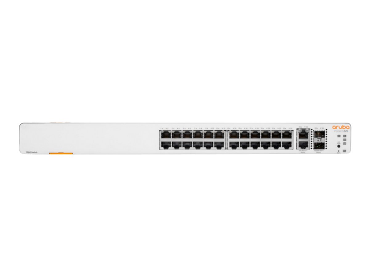 2447deaa-f10d-4345-8fcd-126661e4668a HPE Networking Instant na 1960 24G 2XGT 2SFP+ stikalo - stikalo - 24 vrat - Upravljano - nastavljivo na stojalo - slika 1