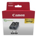 Canon PGI-35BK Twin Pack - 2-paket - črna - originalna - črnilni vložek