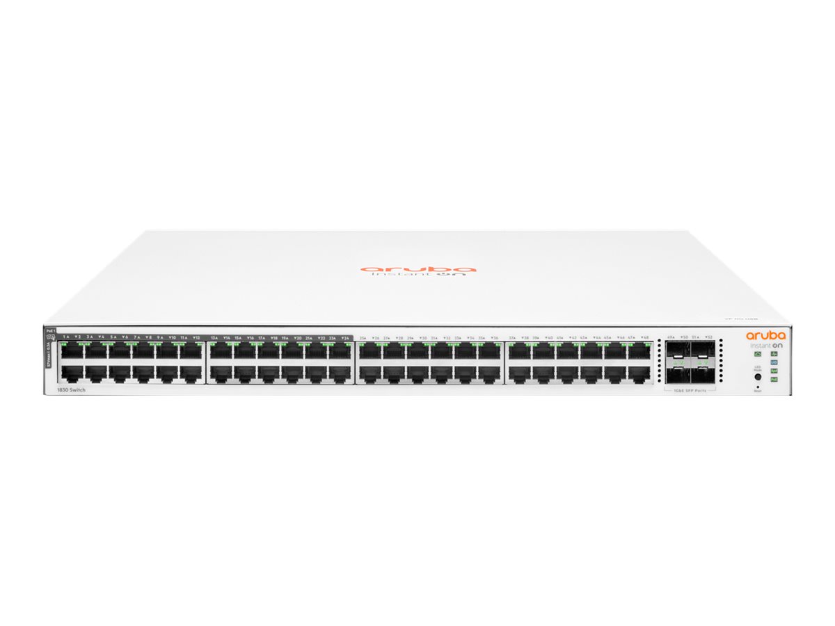 381cb91d-39ff-4ecf-a3c3-736102b743dd HPE Networking Instant na 1830 48G 24p Class4 PoE 4SFP 370W stikalo - stikalo - 48 vrat - pametno - nastavljivo na stojalo - slika 1