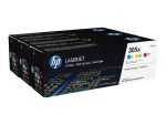 HP 305A - 3-pakiranje - rumena, cianova, škrlatna - originalna - LaserJet - kartuša s tonerjem (CF370AM)