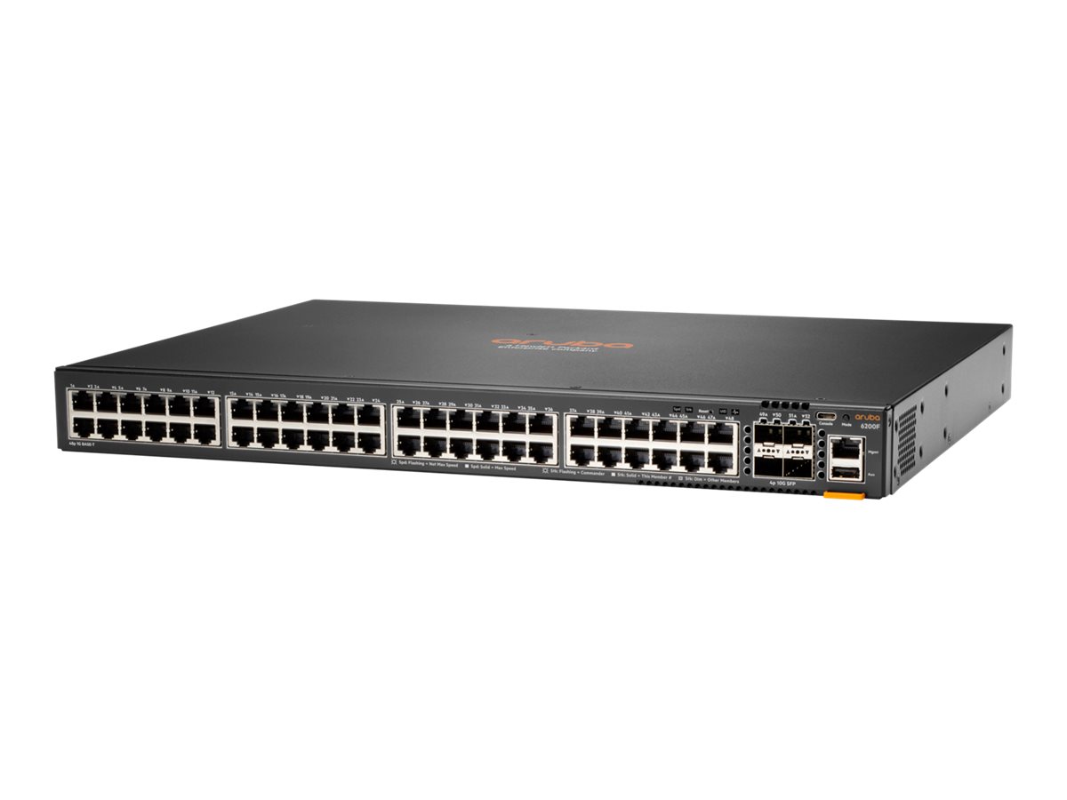 57997c2a-39cf-47b9-a3d5-63d529950680 HPE Aruba Networking CX 6200F 48G 4SFP+ stikalo - stikalo - 48 vrat - upravljano - mogoče namestiti v omarico - slika 1