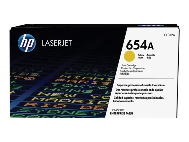 69afaa90-2988-48cf-8869-8d925036335e HP 654A - rumena - originalna - LaserJet - kartuša s tonerjem (CF332A) - slika 1