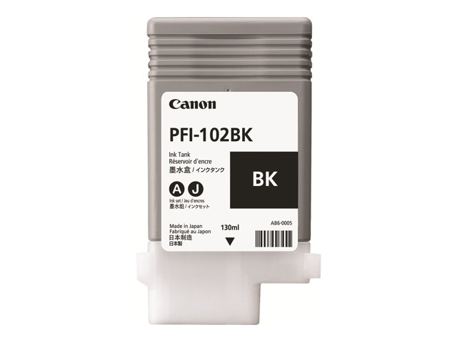 6d591f37-02f8-4acc-b699-54c1792eb01f Canon PFI-102 BK - črna - izvirnik - črnilni vložek - slika 1