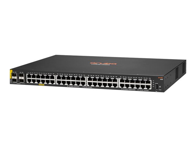 6f070935-5410-4336-9148-8fc5909dd218 HPE Aruba 6100 48G Class4 PoE 4SFP+ 370W Stikalo - stikalo - 52 vrat - Upravljano - montažno na stojalo - slika 1