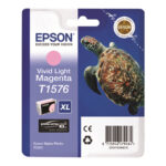 Epson T1576 - vivid light magenta - original - kartuša s črnilom