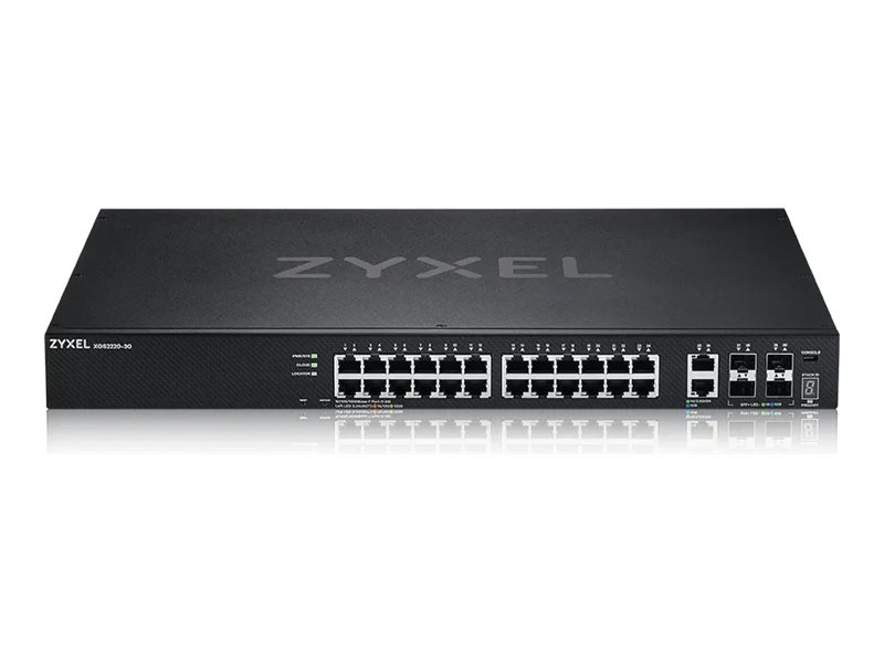 80f183ee-5249-492d-b2a6-aac664a32fc8 Zyxel XGS2220 Series XGS2220-30 - stikalo - L3 dostop, NebulaFLEX Cloud - 24 vrat - Upravljano - montažno stojalo - slika 1
