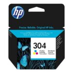 HP 304 - barva (cianova, škrlatna, rumena) - originalna - kartuša s črnilom