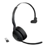 Jabra Evolve2 55 MS Mono - slušalke - USB-A prek adapterja Bluetooth