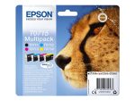 Skupno pakiranje Epson T0715 - 4-pakiranje - črna, rumena, cianova, škrlatna - originalna - kartuša s črnilom - slika 2