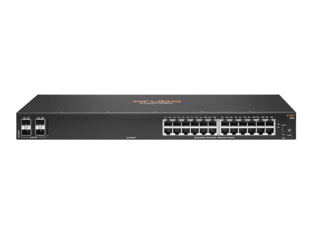 9266ca27-2aed-408c-92a6-32309f4fe00b HPE Aruba 6100 24G 4SFP+ stikalo - stikalo - 28 vrat - Upravljano - montažno na stojalo - slika 1