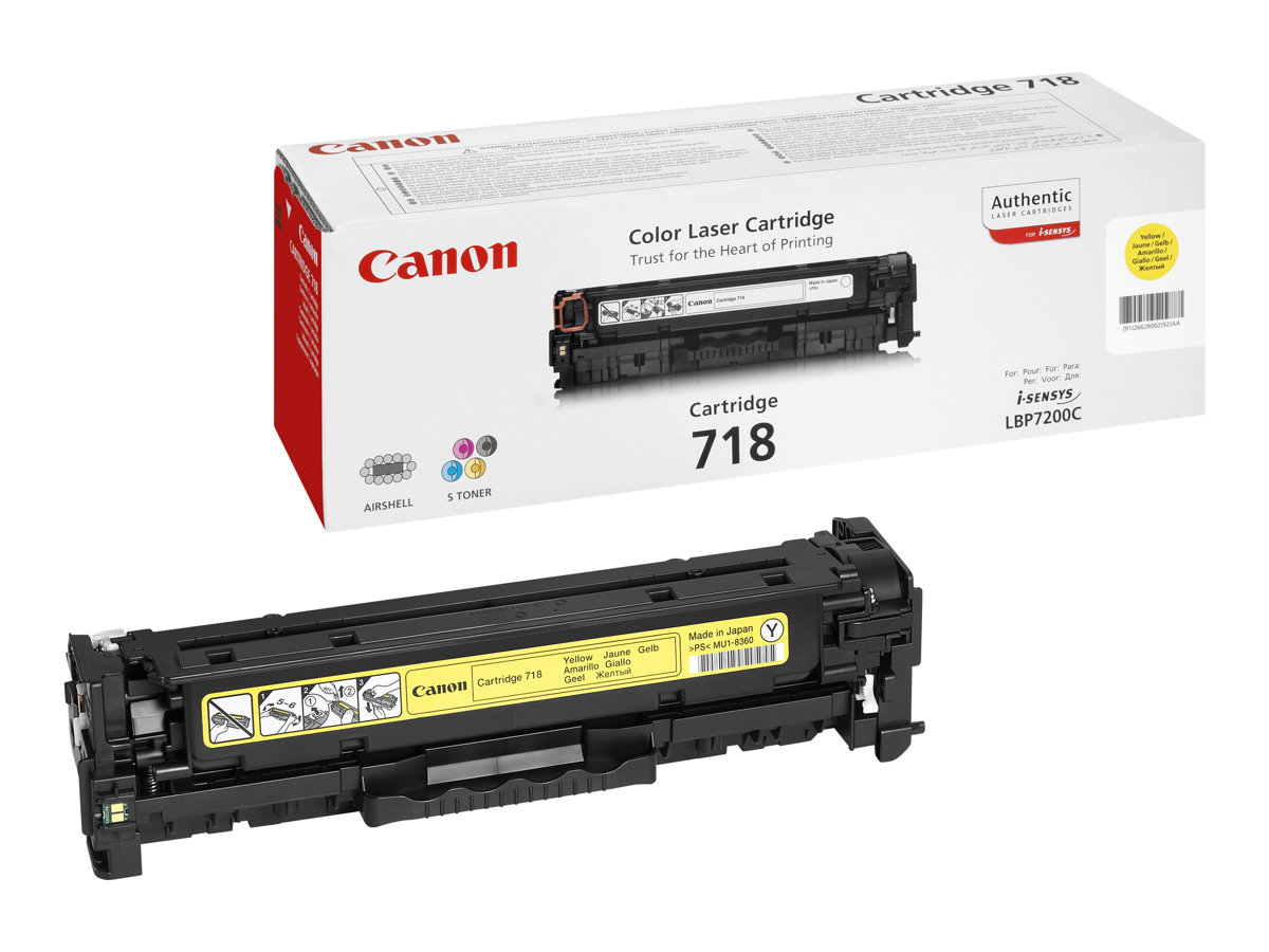 93a2f1a8-98dc-42ef-ba32-69e64a658c2f Canon 718 Rumena - rumena - originalna - kartuša s tonerjem - slika 1