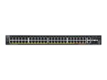 Zyxel XGS2220 Series XGS2220-54HP - stikalo - 48-vratni GbE L3 dostop, NebulaFLEX Cloud, s 6 10G navzgor - 54 vrat - Upravljano - nastavljivo na stojalo - slika 3