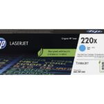 HP 220X - visok izkoristek - cian - original - LaserJet - kartuša s tonerjem (W2201X)