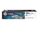 ČRNILO HP CYAN 981X PAGEWIDE ZA COLOR 556 / MFP 586 ZA 10.000 STRANI - slika 2
