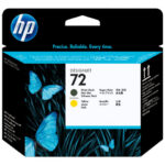 HP C9384A Tiskalna glava 72 Matte Black in Yellow
