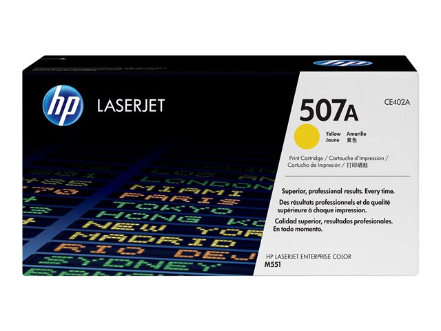 a5aa4faf-59fc-4436-8a50-8785660d0673 HP 507A - rumena - originalna - LaserJet - kartuša s tonerjem (CE402A) - slika 1