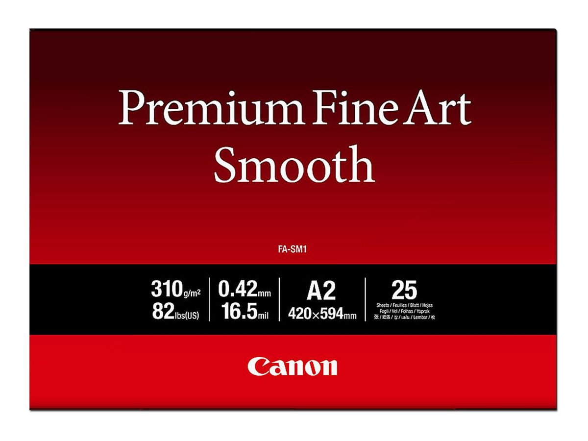 a63e59f2-e2f9-492a-9739-17c0d2086941 Canon Premium Fine Art Smooth FA-SM1 - fotografski papir - gladek - 25 listov - A2 - 310 g/m² - slika 1