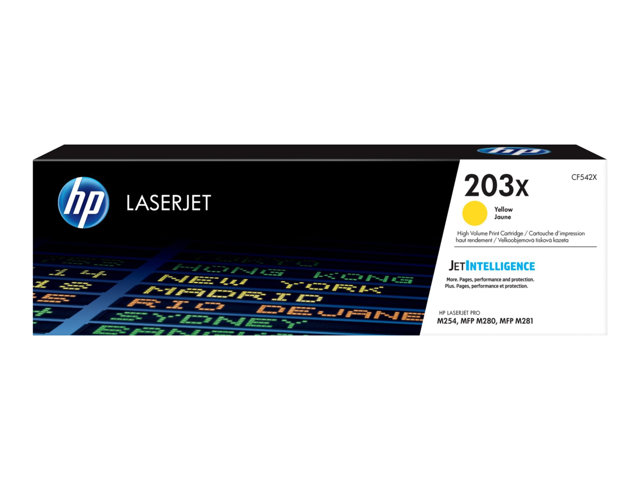 a6f6c090-2aab-4cc0-8762-79d0e99a1cb6 HP 203X - Visoka zmogljivost - rumena - originalna - LaserJet - kartuša s tonerjem (CF542X) - slika 1