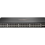 HPE Aruba Networking CX 6200F 48G Class4 PoE 4SFP+ 740W stikalo - stikalo - maks. Razdalja zlaganja 10 km - 48 vrat - upravljano - mogoče namestiti v omarico