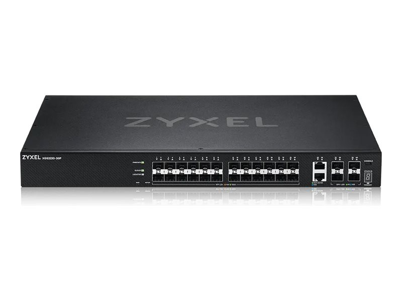 abafd462-fd4f-4767-832d-74b538819dc7 Zyxel XGS2220 Series XGS2220-30F - stikalo - L3 dostop, NebulaFLEX Cloud - 24 vrat - Upravljano - nastavljivo na stojalo - slika 1