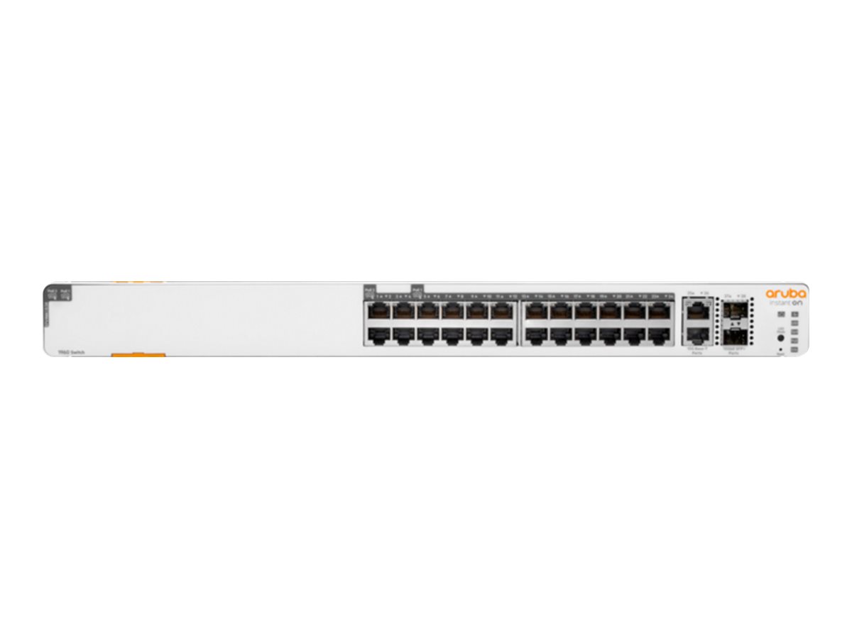 afa899c4-1db9-44d2-9d1e-b1d118cce948 HPE Networking Instant na 1960 24G 20p Class4 4p Class6 PoE 2XGT 2SFP+ 370W Stikalo - stikalo - 24 vrat - Upravljano - montažno stojalo - slika 1