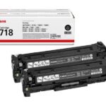 Canon 718 Črna - 2 pakiranja - črna - originalna - kartuša s tonerjem