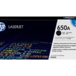 HP 650A - črna - original - LaserJet - kartuša s tonerjem (CE270A)