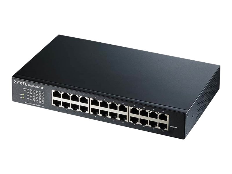 b602ef44-8ff7-484c-8a03-ffb9aee7ceab Zyxel GS1900 Series GS1900-24E - stikalo - 24 vrat - pametno - montažno na stojalo - slika 1