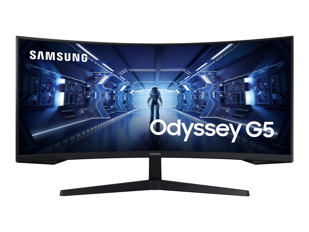 b6a69da3-76cd-447c-b5c2-2dbde0861cfd Samsung Odyssey G5 C34G55TWWP - Serija G55T - LED monitor - ukrivljen - 34" - HDR - slika 1